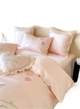 HEG2025新款A类-010S刺绣绒棉四长件套布偶猫