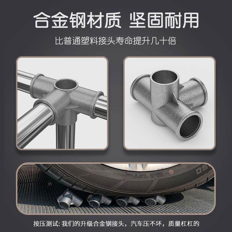 简衣柜无品牌/家用卧室衣收柜钢管加粗加厚全易钢架组装出租房用