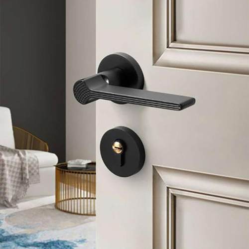 卫极简静门卧室内美式音房锁门锁生间实木门无品牌/把手家用通用