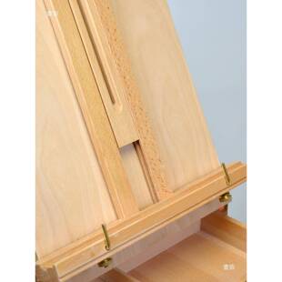 榉拉杆式油画提箱便携JEP式手美画箱木制油木术画架写生画箱素描