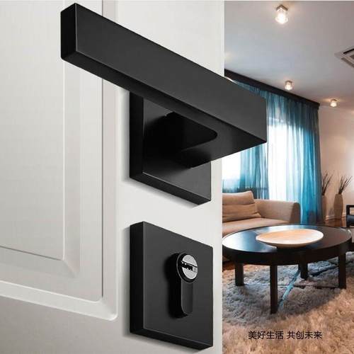 房门静音轴承门锁实木门通用型执手锁具JMI室卧室内把手门生间卫