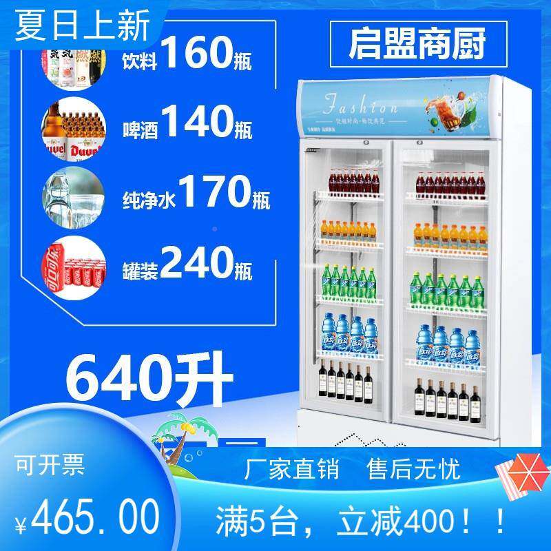 立保式冷藏展示示柜玻璃门鲜柜啤柜酒柜冷饮陈列双门展冰FYB柜点