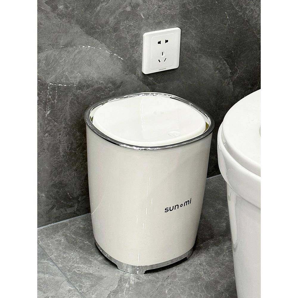 ZQ卫生间垃圾桶家用大容量带厕盖所无品牌/夹轻放纸桶卧室按压缝