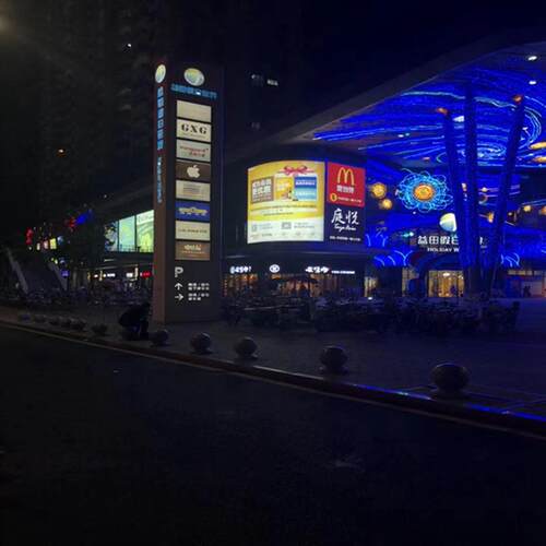 户外型商场精神栏堡垒指示牌大传大型景区KLR商场不锈宣钢导视牌