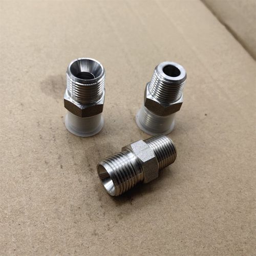 不锈钢液压接头Zg3/8平-转M18*1.5C型喇叭口高压304材料0318