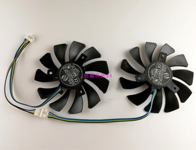 旌宇RX570 RX580 8G显卡风扇  扇叶4线温控静音 显卡扇叶包邮