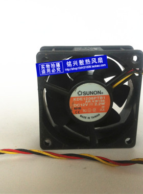 台湾建准6厘米6025滚珠风扇 小机箱散热风扇SUNON KD1206PTB1