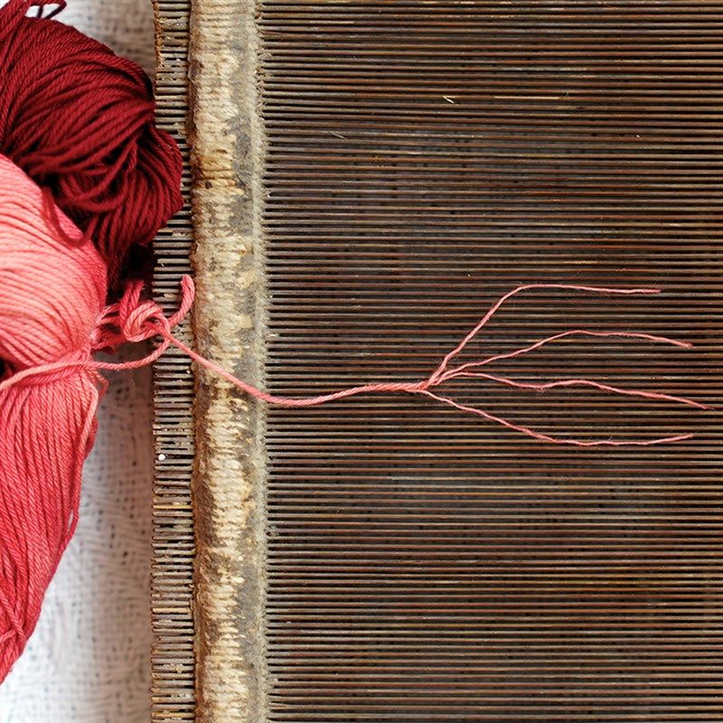 秋娘刺子绣手染线段染彩色棉线细线手工刺绣diy线团植物染