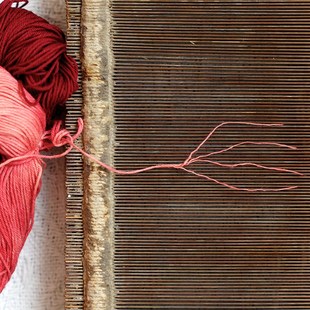 秋娘刺子绣手染线段染彩色棉线细线手工刺绣diy线团植物染