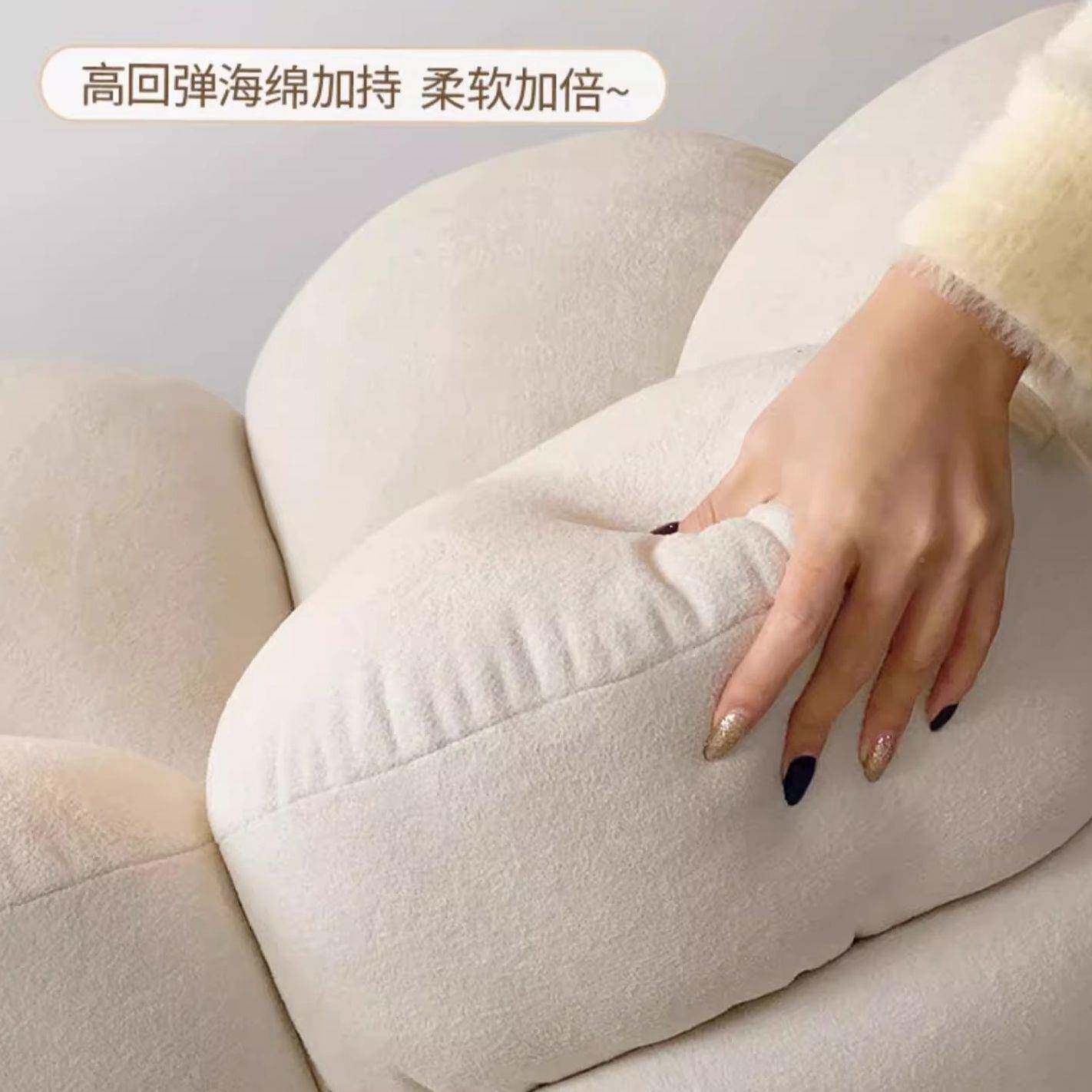 沙发椅南瓜懒人沙发单室人椅卧阳台厅闲休旋转法式奶URQ油风客小