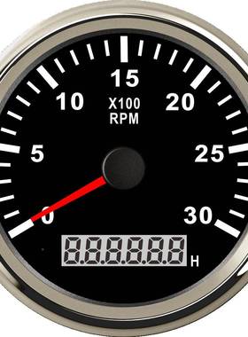 转速计时-3000表0转指针款带插线黑色转头速表JBY白色转速表脉冲