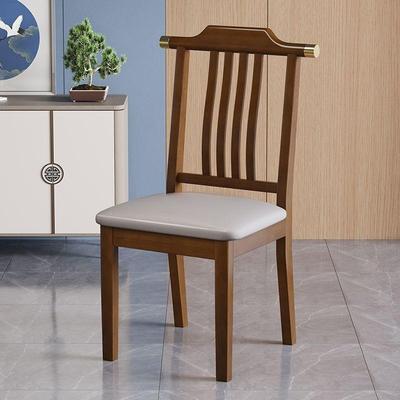 新式实木餐椅家用简约酒现代椅子椅中靠背椅商用饭店CEV餐厅店餐