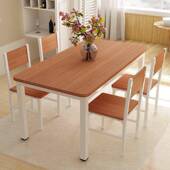 简约现代户小型家HAS6用简易餐桌椅吃饭桌方形快餐饭长店餐桌组合