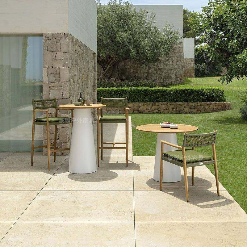 户外TMY-542外柚木椅庭院露台餐厅藤编桌室酒吧椅露台阳台休闲花,商业/办公家具,商用藤编家具,淘宝优惠券,粉丝福利购,淘宝优惠卷