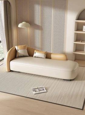 轻奢现店代贵妃椅弧酒形沙发UAW椅小户型客厅懒端人躺椅高休闲美