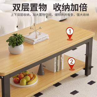 电视柜茶几组合户型出租客屋厅HZH家用经济型小圆角简易形茶方几