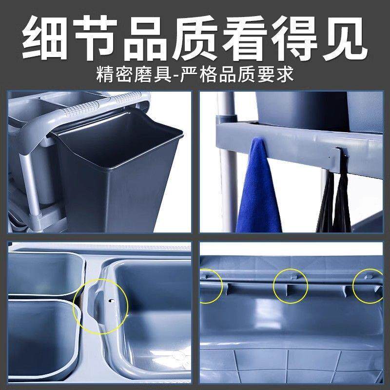 收餐车撤台收拾餐桌用集饭餐厅移动清垃圾105桶商收碗三车层小推