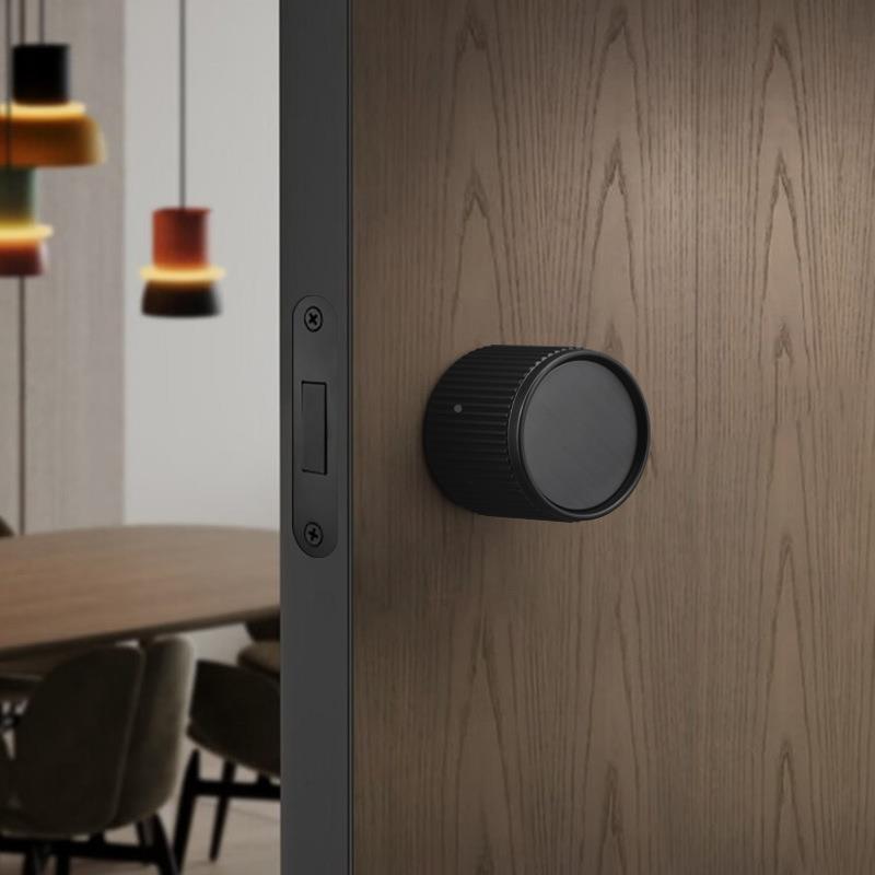 极简室内门锁卧室房门形磁静音球吸形把手旋简约HMV生态圆门钮锁