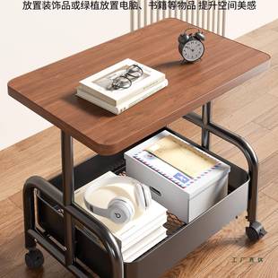 可移动几小推车双边客GGO厅沙发层收纳小桌子带轮茶茶桌卧室置物
