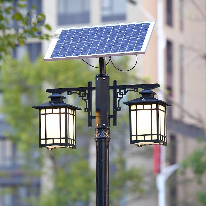 太阳能路灯别墅小区家用院子太阳能灯户外庭院灯天黑自动亮户外灯