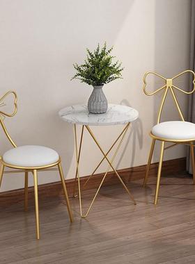 铁架椅楼子子靠背舒服影化妆台网格BJU椅美甲桌简摆约美甲摊桌布