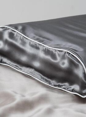 5Z套W双面真丝乳胶枕桑蚕丝单人枕套4F76H7J770X60忆枕头儿童套枕