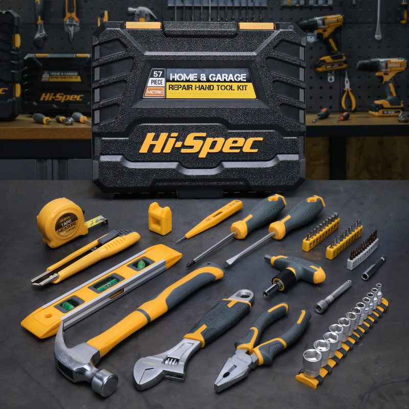 57件套高品质套筒螺丝刀扳手家用工具组套汽车维修和保养工具套装