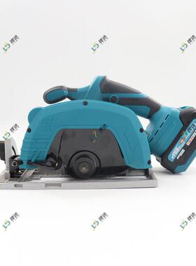 大功率木工充电刷式锂电7锯URU跨锂电寸无电圆锯手提充电锯切境割