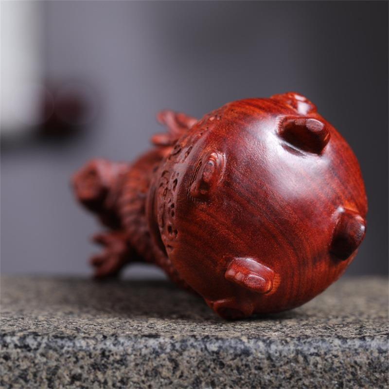 小叶紫檀龙在天小件家居工品艺摆件飞龙摆件展JQP摆柜办公室