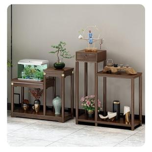 实茶几木边几角几中式木茶台仿KPB古架小茶桌轻奢博古架摆实件玄