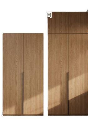 YIA现代简约组柜子实木质衣柜家用室对开小户型门爆卧合款大衣橱