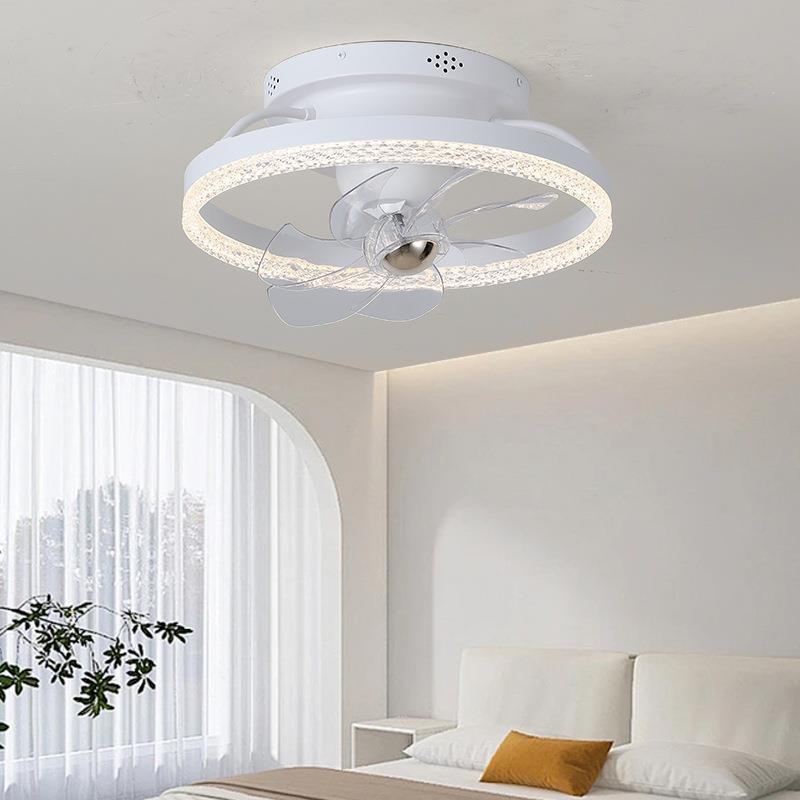 跨境热销扇灯厅吊大厅主灯简约智能BMQ吸顶餐厅扇灯风卧室客风扇