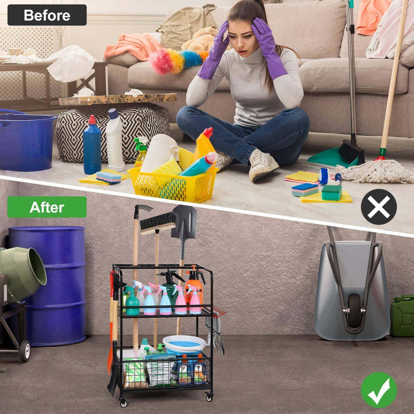 跨境花庭园具收纳架清洁用置物架可工移动院TYJ06洒水壶整理储物,收纳整理,书桌收纳置物架,淘宝优惠券,粉丝福利购,淘宝优惠卷