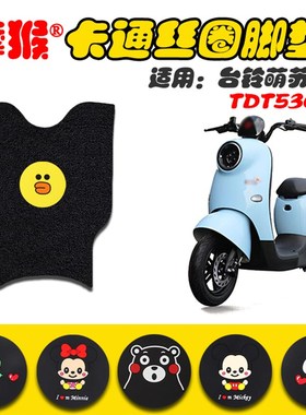 适用台铃萌苏EB电动车脚垫TDT5302Z新国标电瓶车防水脚踩垫脚踏皮