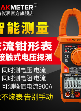 包邮 PM2018S智能数字钳形表用表高精度自动量程交流钳表钳型表