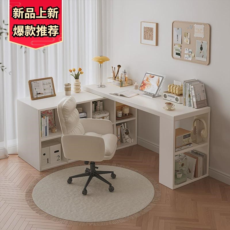 Multi-functional L-Shaped Corner Computer Desk Table Study T