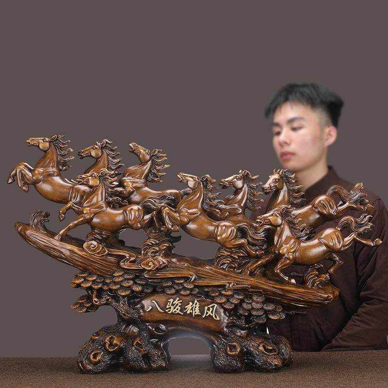 八骏雄风马摆件大号客厅公司办公室酒店大堂前台展示柜装饰工艺礼,电子元器件市场,其它元器件,淘宝优惠券,粉丝福利购,淘宝优惠卷