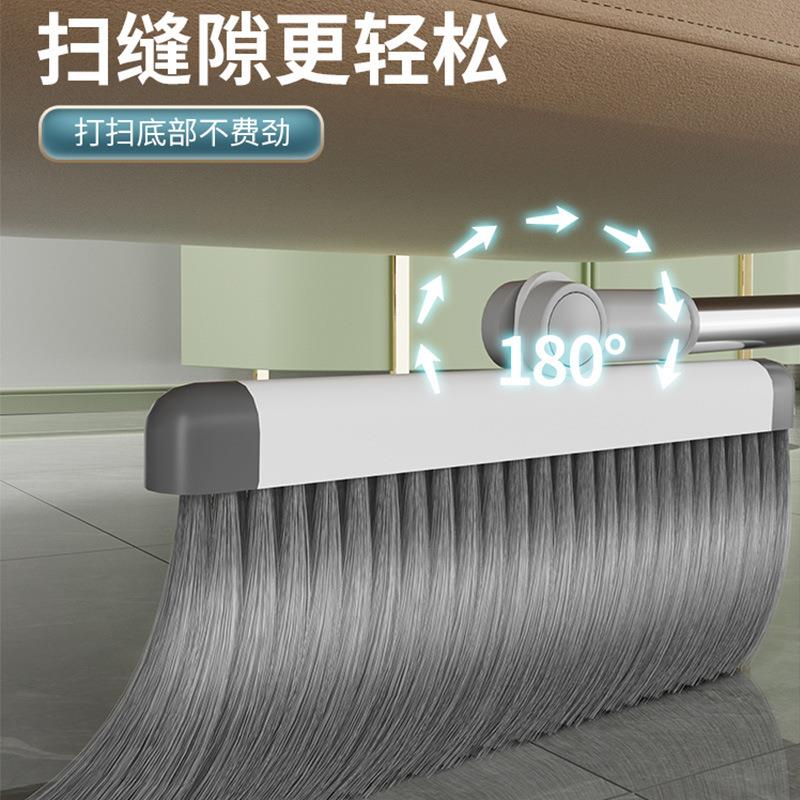 扫把簸箕组缩284合家用学生舍扫套地清洁伸齿宿不沾头发软毛扫把