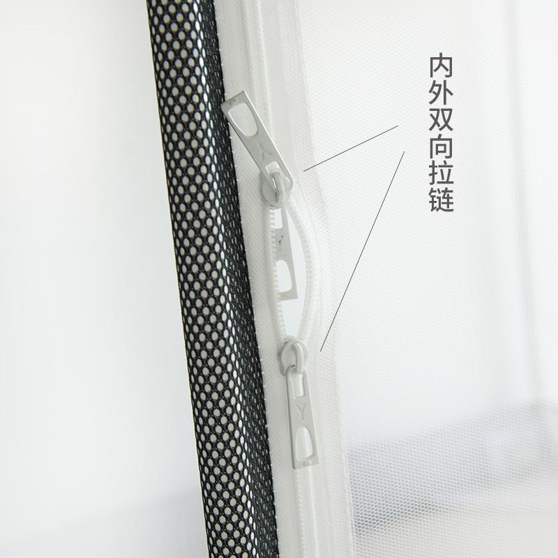 xyt床地方笠式家用蚊帐三厚开门加密加防摔方顶蚊帐坐式F767H85T