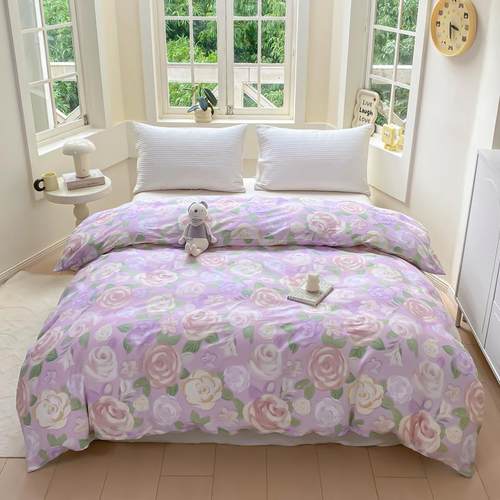 纯棉被套单件春秋11001326南通150加x2060x230水棉被罩厚10被洗单