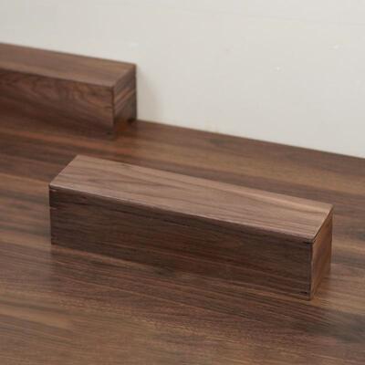 黑胡桃磁吸式纳盒榫卯长条木盒CPK-0238卷轴字收藏小画杂收物整感