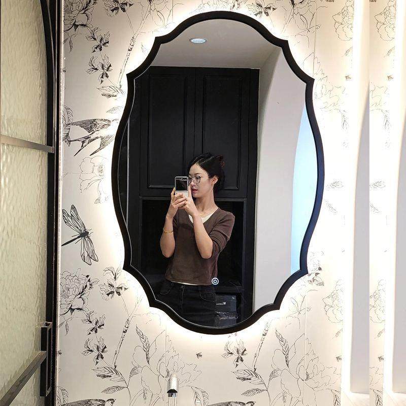 法浴式室镜复古卫生间异形化梳妆镜镜子美式智能249装壁挂饰妆镜,家装主材,浴室镜,淘宝优惠券,粉丝福利购,淘宝优惠卷