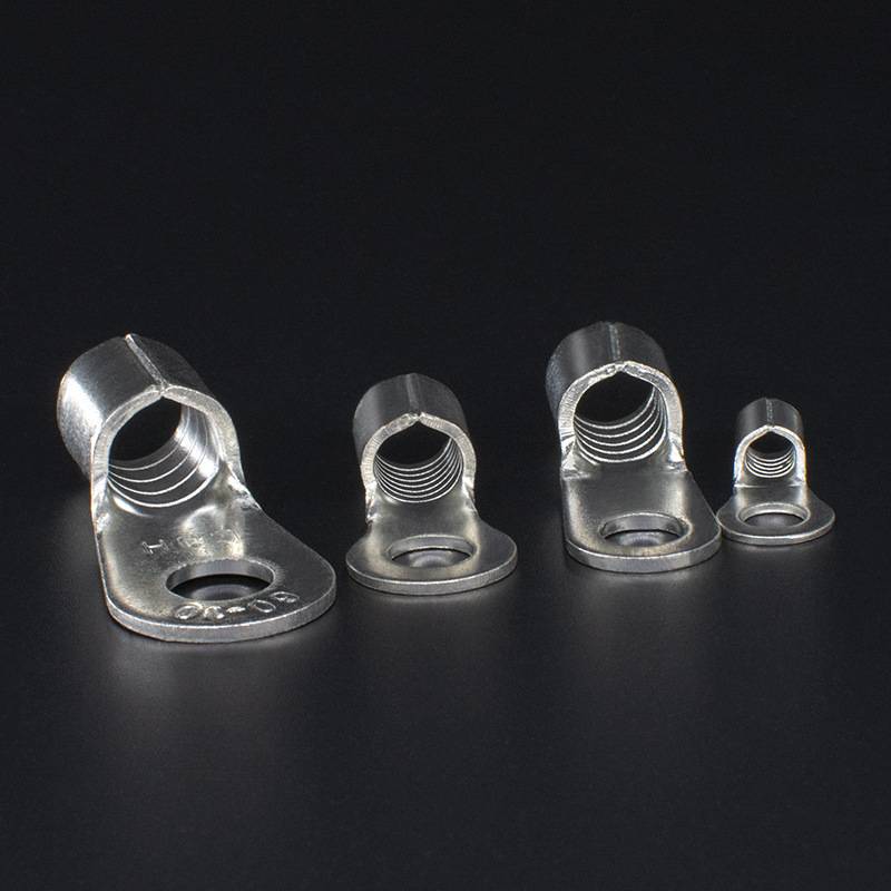 CJH端头RNB5.5-4S/L紫铜0.9厚1000个冷压圆形裸接线端子铜鼻线耳