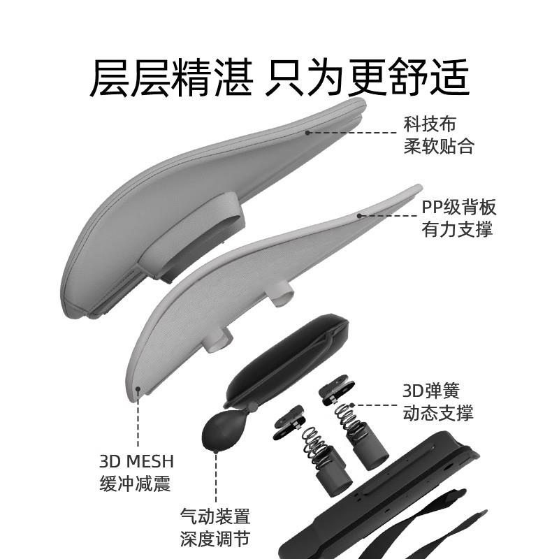 78774米乔人体P工学腰垫护腰靠垫座椅背垫椅子久坐W-靠4014