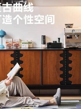 中古CVI物风实木斗柜法式复古餐边柜收柜纳柜客厅置示柜收展纳墙