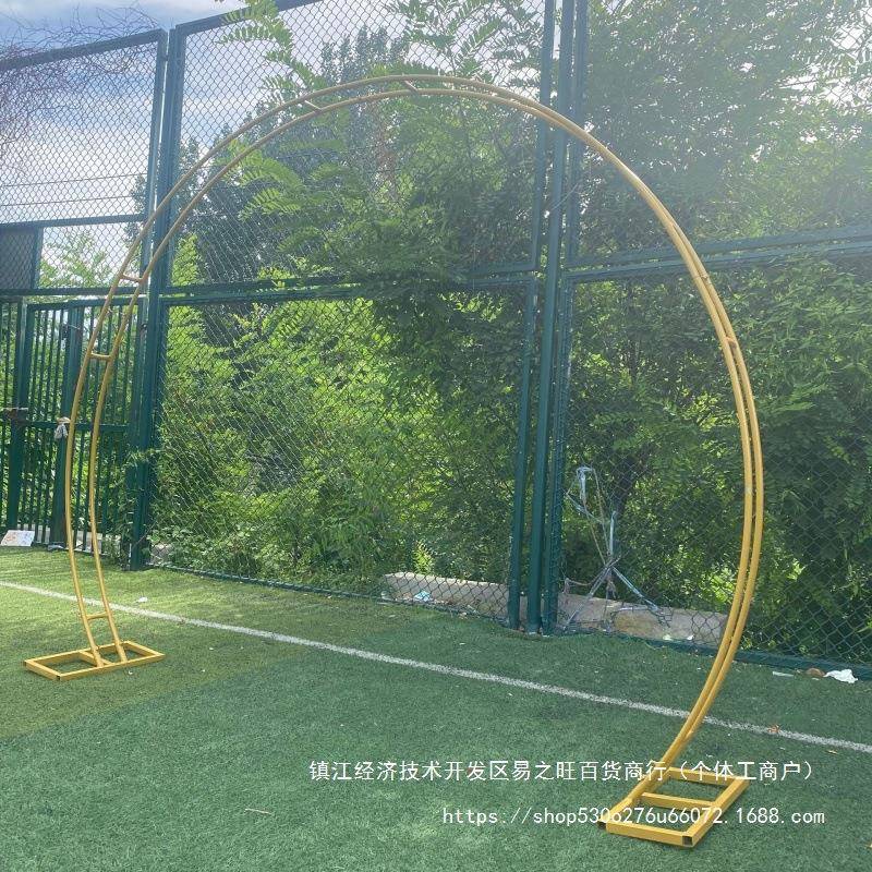 架婚庆形圆拱门背景拱形门装饰拱门半球圆婚礼布置道10244499具气
