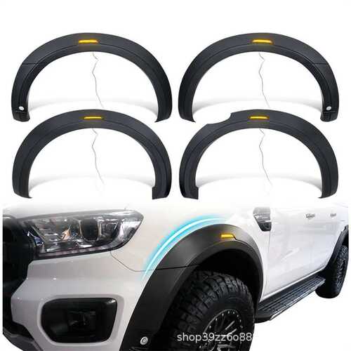 适用福特RANGER T7 T8轮眉改装加宽带雷达孔轮眉皮卡越野DUKE4WD