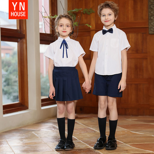 六一儿童大合唱团演出服学院英伦风班服朗诵小学生套装毕业照服装