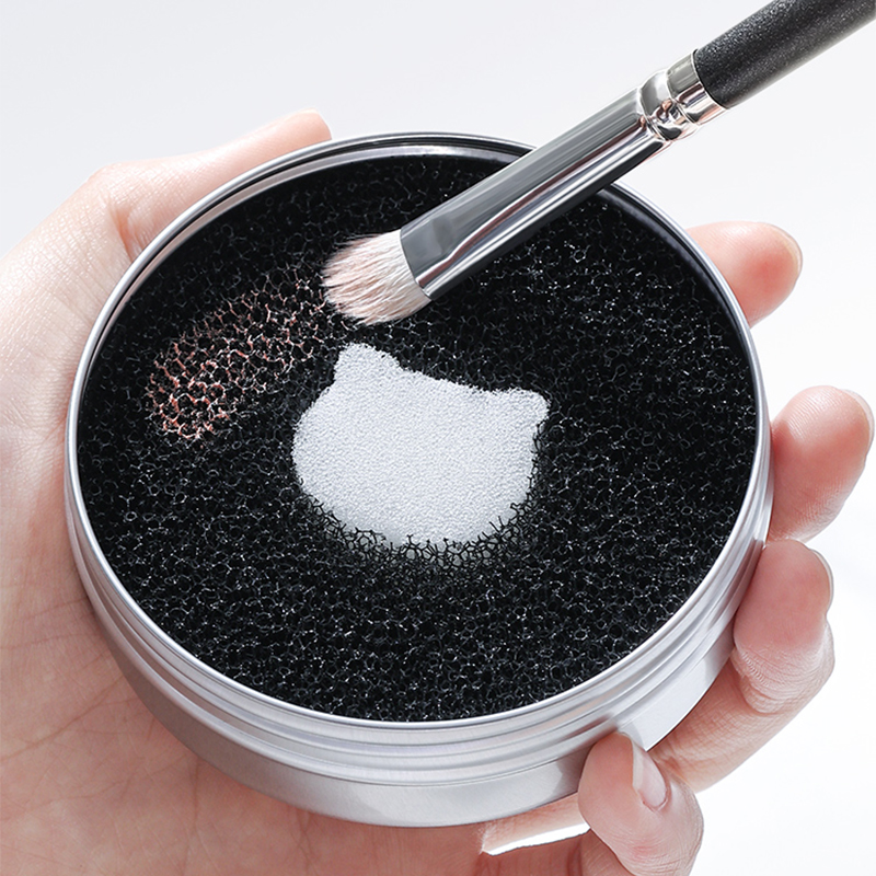 觅小鹿干洗遮瑕刷化妆刷清洁盒海绵美妆蛋粉扑清洗剂工具神器便携