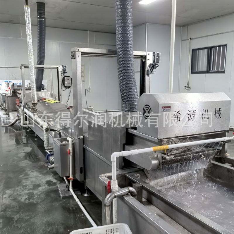 槟榔芋头条漂烫机 红薯加工生产线 蒸汽加热 1500kg/h 自动控温
